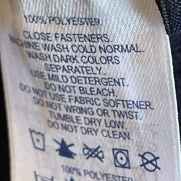 Lands' End Grey Microfleece Women's Windcheck Jacket with Navy Mock Neck 16 - Picture 9 of 10